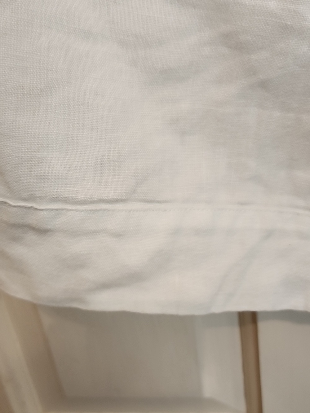 Pure Jill 100% Linen White Shorts Elastic Waist 4 Pockets. Wide Hem - Picture 7 of 7